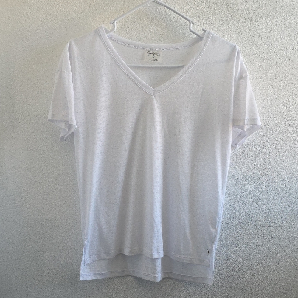 Jessica Simpson White Shirt Size M